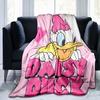 Cute Cartoon Daisy Duck Blanket Soft and Comfortable Perfect for Home Décor Bedroom Living Room and Sofa Throw