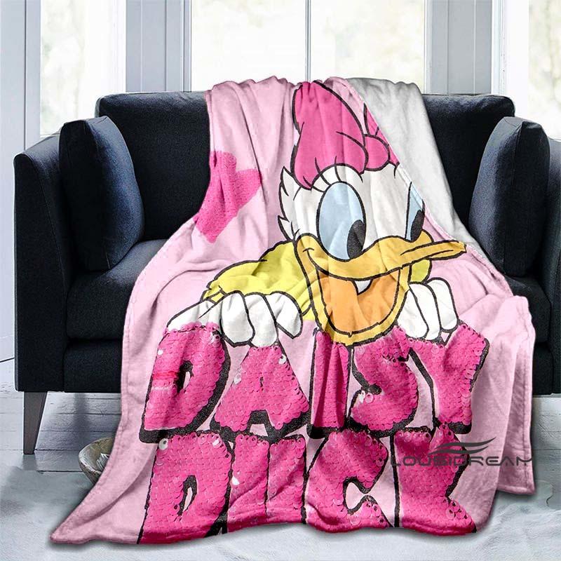Cute Cartoon Daisy Duck Blanket Soft and Comfortable Perfect for Home Décor Bedroom Living Room and Sofa Throw