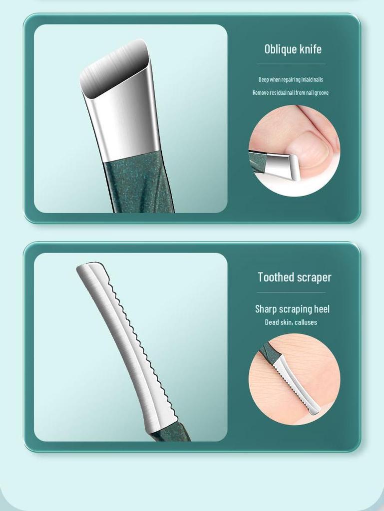 16-Piece High-Quality Nail Care Set for Men & Women: Clippers, Manicure, Tweezers, and Elegant Storage