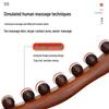Beech Wood Rolling Pin Massager for Whole Body Gua Sha Therapy and Meridian Massage with Eight and Ten Beads