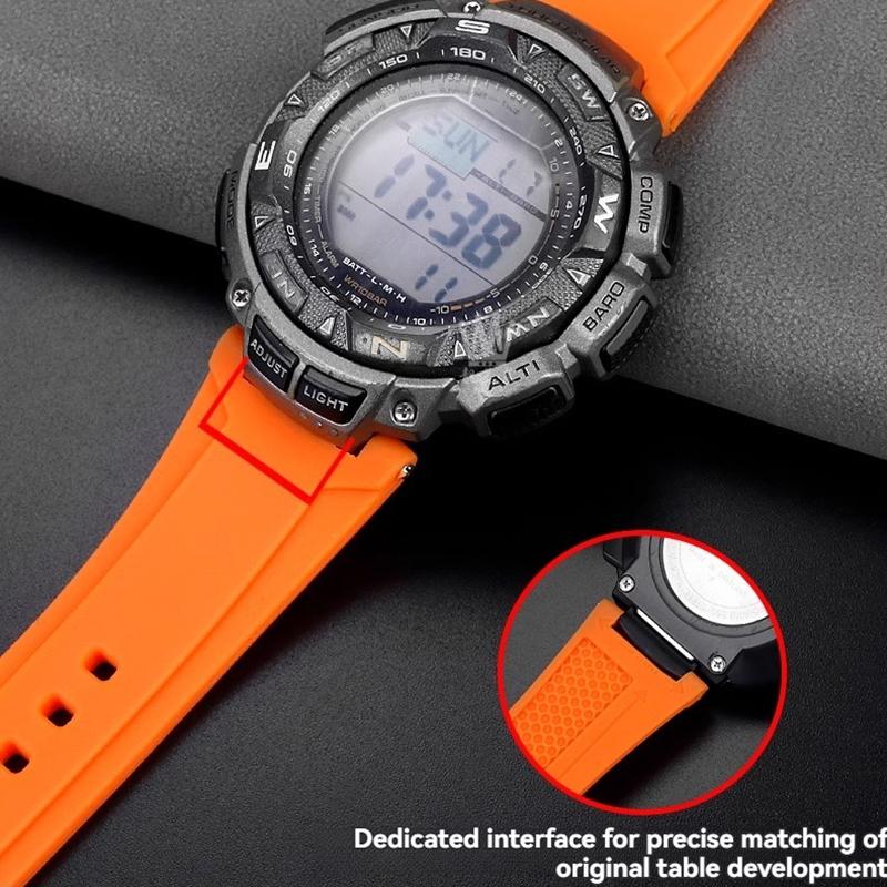 For Casio PRG-240 PRG-130Y/T PRW-1500 PRG-130 Resin Silicone Rubber Watch Strap Accessories Outdoor Sports Waterproof Wristband