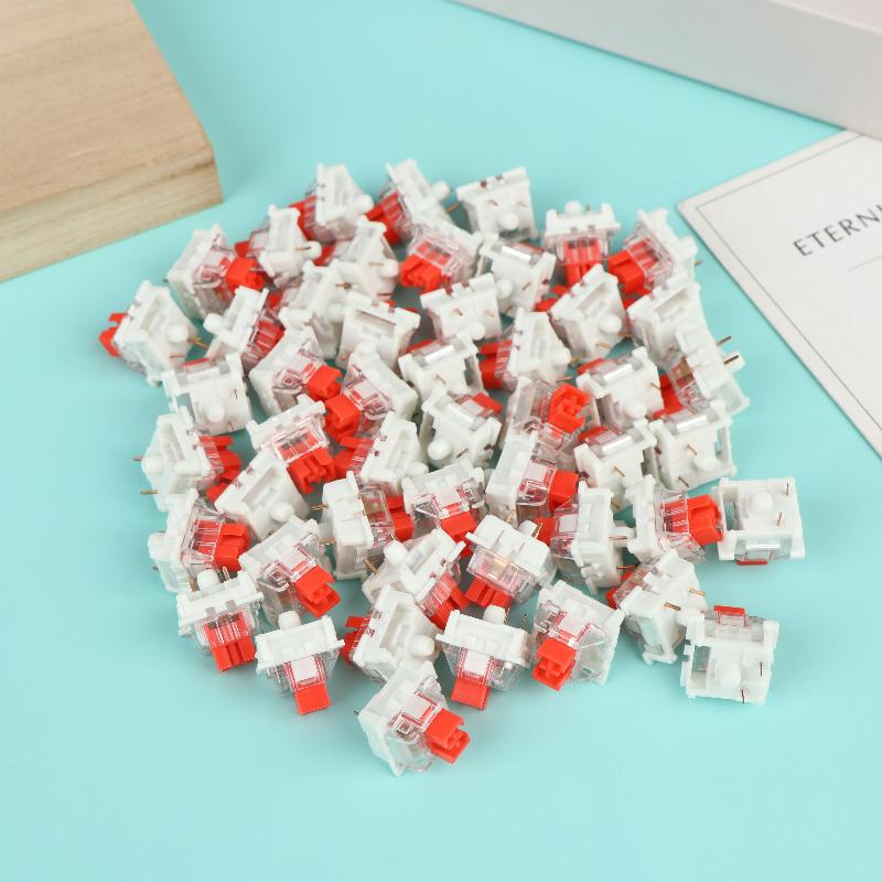 50Pcs Keyboard Switch Keyboard Clicker Key Replacement 3 Pin Tactile Switch Plastic For Electrical Equipment Tools
