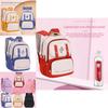 Junior High School Girls Backpack With Waterproof Nylon Material And Padded Air Cushion Straps For Education