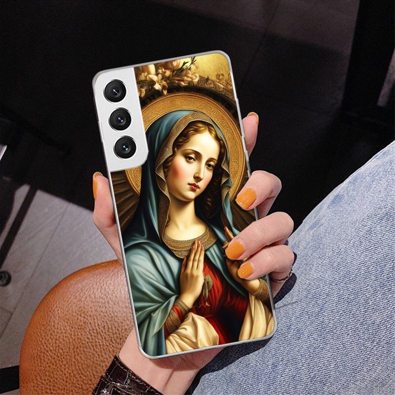 Virgin De Guadalupe Virgen Mary Phnoe Case for Samsung Galaxy S26 S25 Edge S23 S24 Ultra S22 Plus S21 S20 FE Unique Cover Soft C