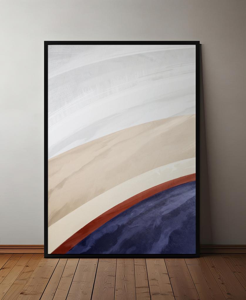 Poster Abstraction Multicolor Ombre