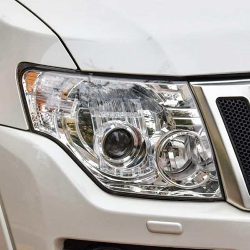 Auto Front Scheinwerfer Linse Abdeckung Für Mitsubishi PAJERO V87 V93 V97 2007-2018 Klare Scheinwerfer Abdeckung Schale Auto Scheinwerfer Kappe Gehäuse