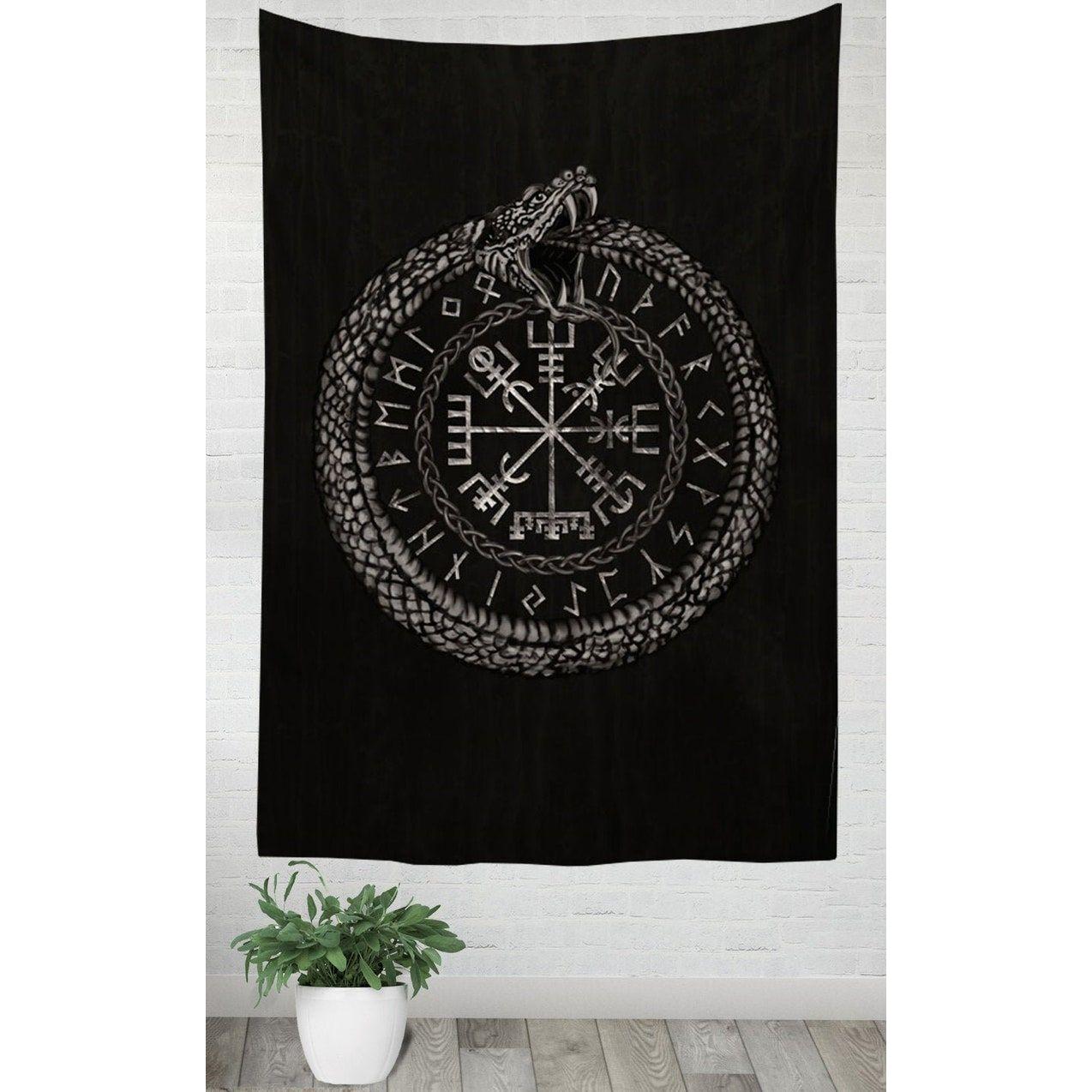 Tapestry Viking Viking Rune Ouroboros Ancient 75x100