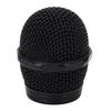 Black Steel Mesh Microphone Grille Head, Replacement Ball Head for Wired and Wireless Microphones