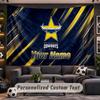 Wall Hanging Tapestry Custom NameNorth Queensland Cowboys Pattern Personalized Printed Fabric Wall Decor
