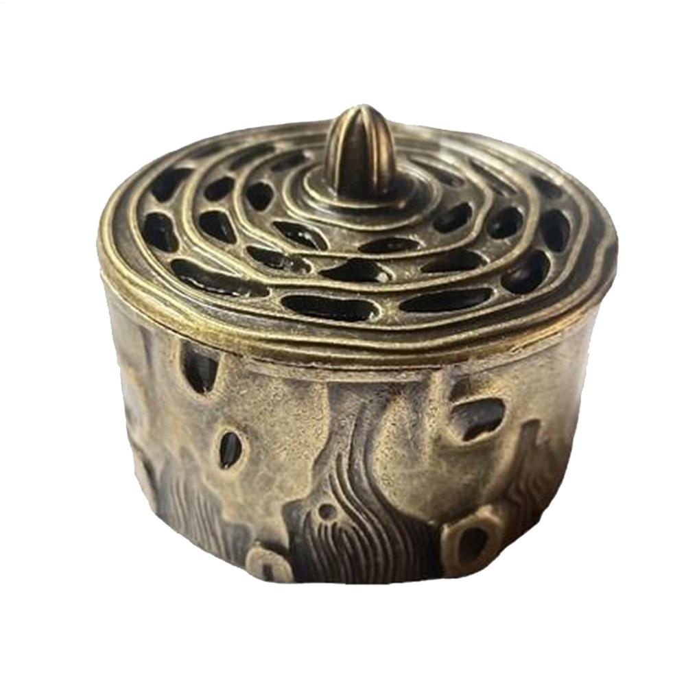 Incense Cones Holder Fly Control Coil Cone Seat Electroplating Process Incense Burner For Home Kitchen Outdoors Yoga Living Room