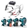 Electric BBQ Fan Camping Barbecue Grill Air Blower Iron Electric Blower DC12V Clip 220V Speed Governor 40/60/80/100W
