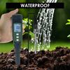 Portable Soil EC Meter High Accuracy Soil Analyzer 2 in 1 Soil EC and Temperature Detector LCD Display Soil Tester for Flower