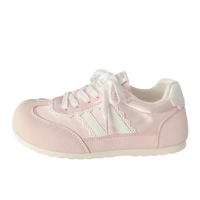 Summer Thin Breathable Moral Training Shoes Women's 2025 New Versatile Milk Fufu Little White Shoes Flat-soled Casual Shoes