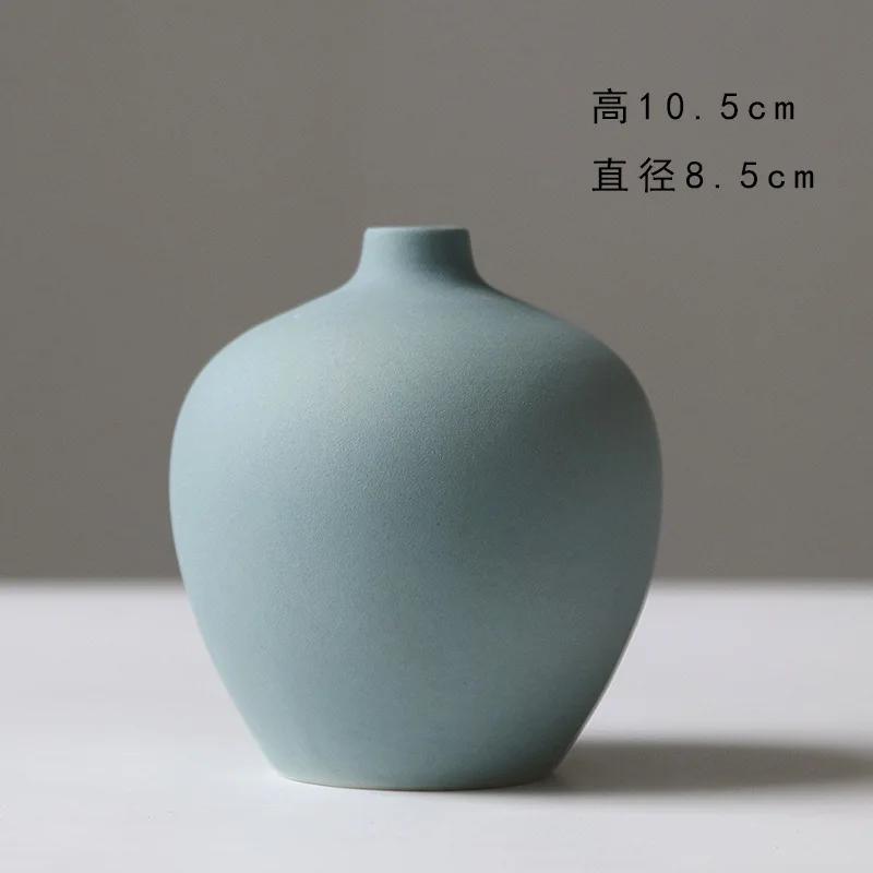 Morandi Vase Dry Flower Arranger Living Room TV Cabinet Table Decoration Ceramic Soft Decoration