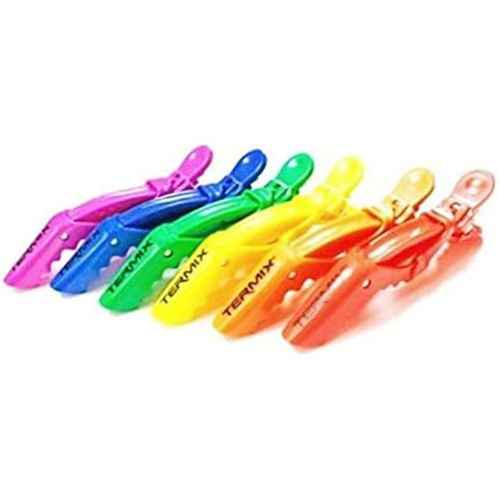 Pinces à Cheveux - TERMIX - Set de 6 - Professionnelles - Excellente Adhérence - Pride Edition
