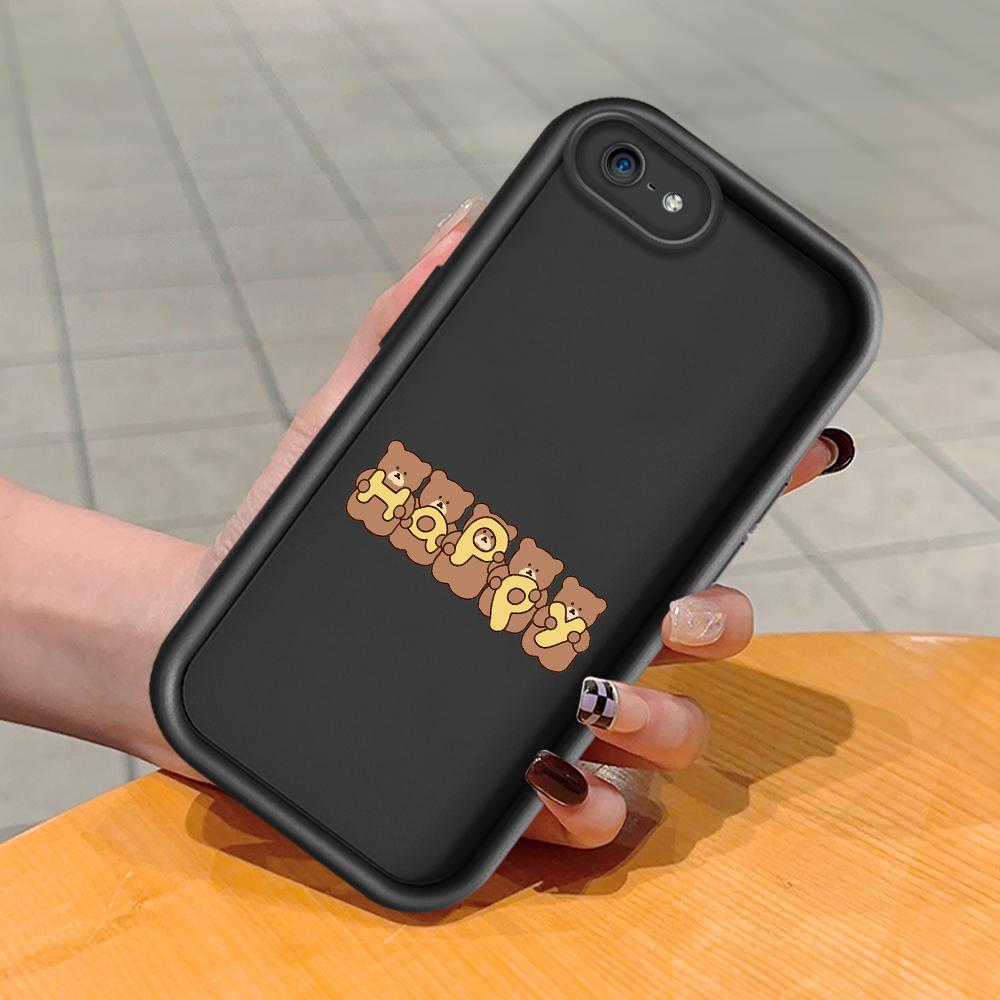 

М яка силіконова квадратна драбина з друкованим малюнком Корпус для телефону Повне покриття Камера Протиударний захист Гумовий чохол для iPhone Infinix Tecno OnePlus Google Pixel 9 Pro XL чорний