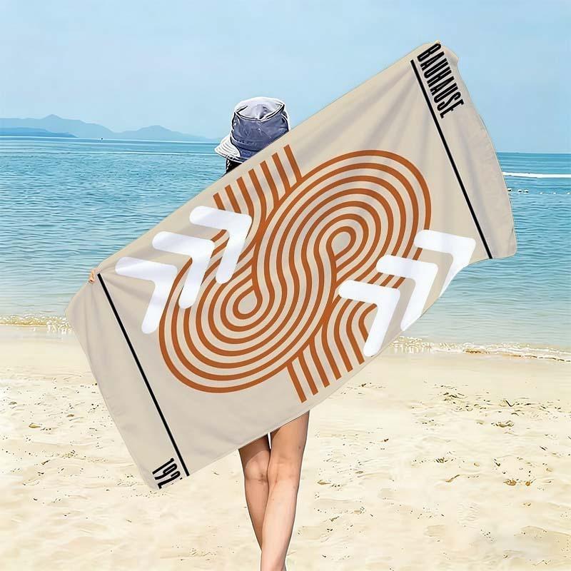 Hai-Schwarm Handtuch Ozeanblau Raubtier Design Stranddecke Abenteuer-Thema Poolseite Liege Kräftig