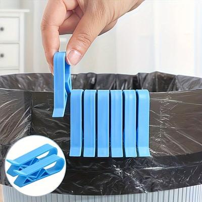 10/20pcs Creative Garbage Bag Holder Clips, Anti-Slip Trash Can Liner Fasteners, Small Divider Side Clips for Home Organization