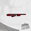 RYQW7 Car 3D Metal GT Body Emblem Grille Badge Decals Auto Tail Sticker For Kia Ceed Stinger Stonic Rio Niro Seltos Sorento K5 K7 K3
