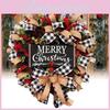 Charming Christmas Letter Wreath With Decorative Red Berries And Bow Ideal For Seasonal Decorations