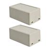 1/2pcs Waterproof Dustproof Project Box ABS Plastic Enclosure Housing Instrument Case