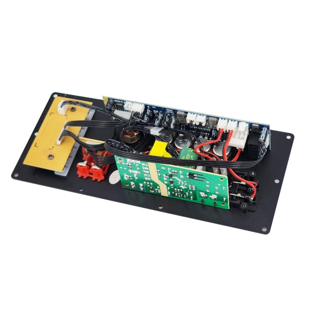 12V 80W Amplifier Board Square Dance Speaker Amplifier Support Bluetooth AUX TF-Card U-Disk Recording 6-12Inch Speaker