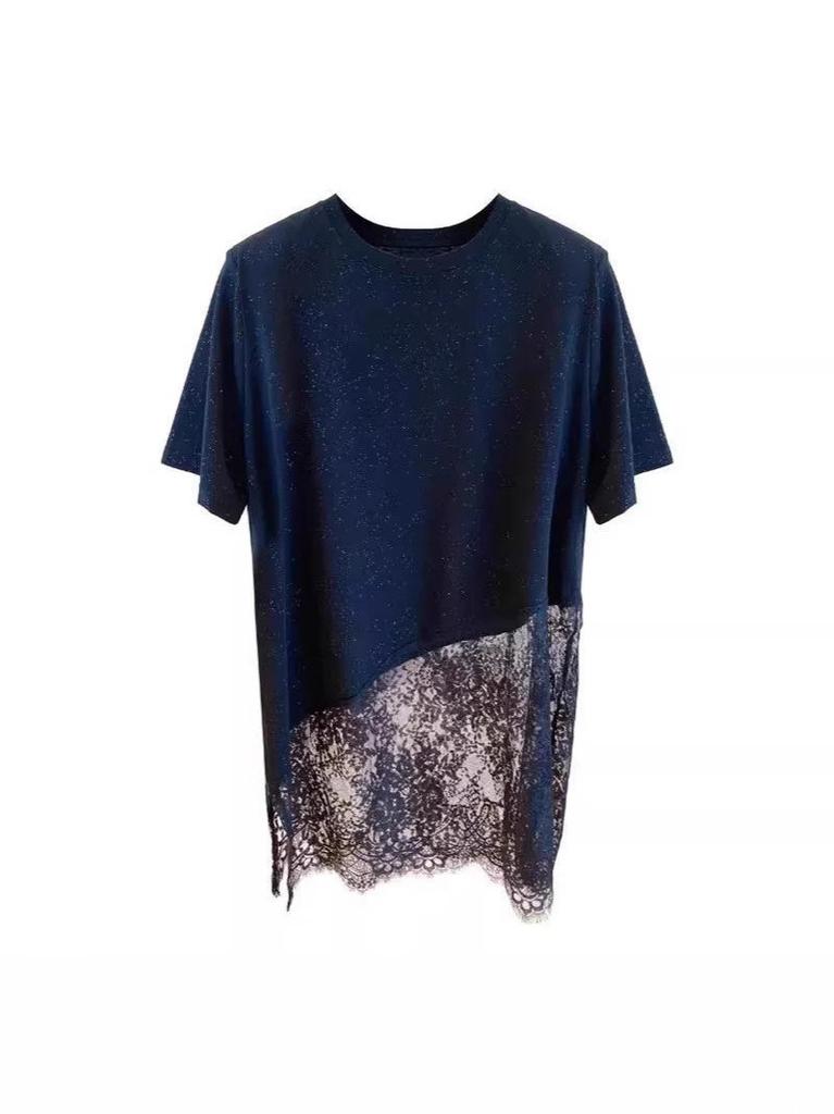 Summer T Shirt Dress With Embroidery For Casual And Business Wear In Soft Polyester Fabric