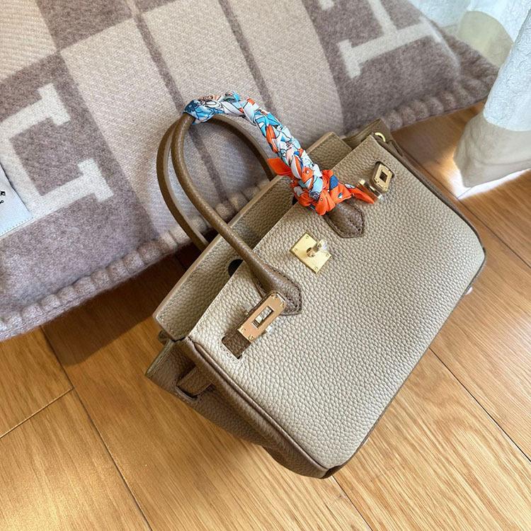 Bag Premium Platinum Bag Dreamy Purple TOGO Top Layer Cowhide Handbag Shoulder Crossbody Bag Versatile Women's Bag 20cm