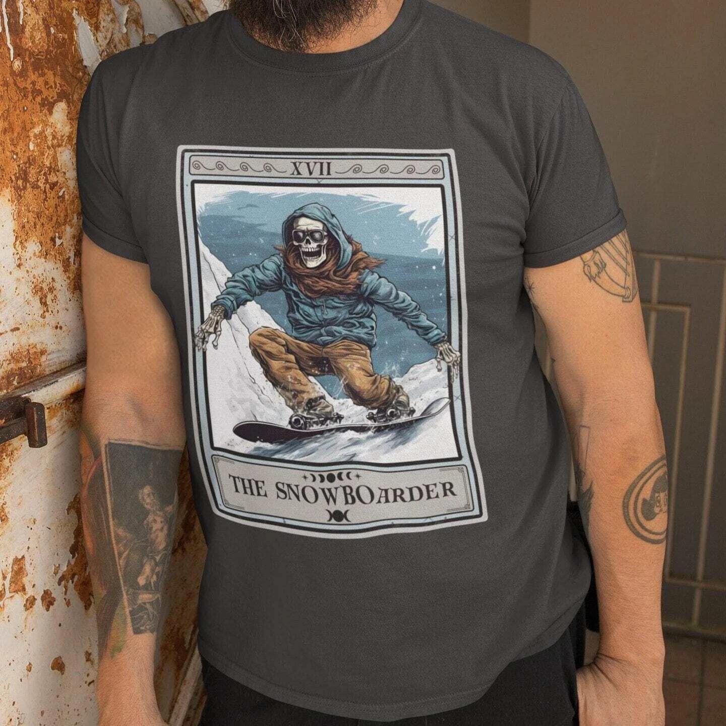 The Snowboarder Tarot Card Shirt, Snowboarding S