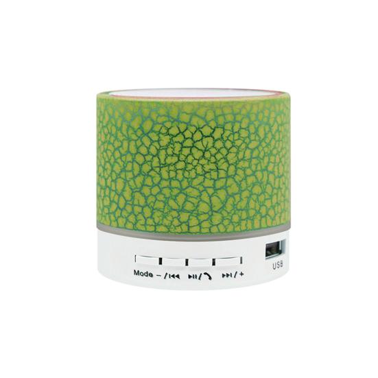 A9 Portable LED Light Crack Bluetooth-compatible Speaker U Disk TF Card Subwoofer Music Player for Phone