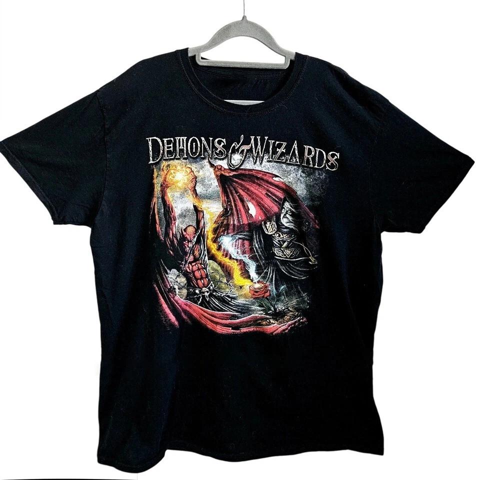 

Demons & Wizards Black Metal Tee Heavy Cotton Shirt UU1012 XL