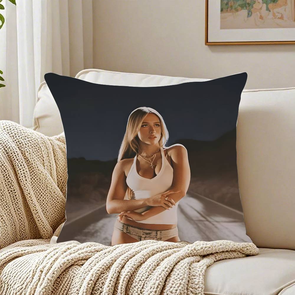 T-Tate McRae Singer Pillow Case Pattern Printed Pillowcase for Living Room Sofa Cushion Cover & Bedroom Decor