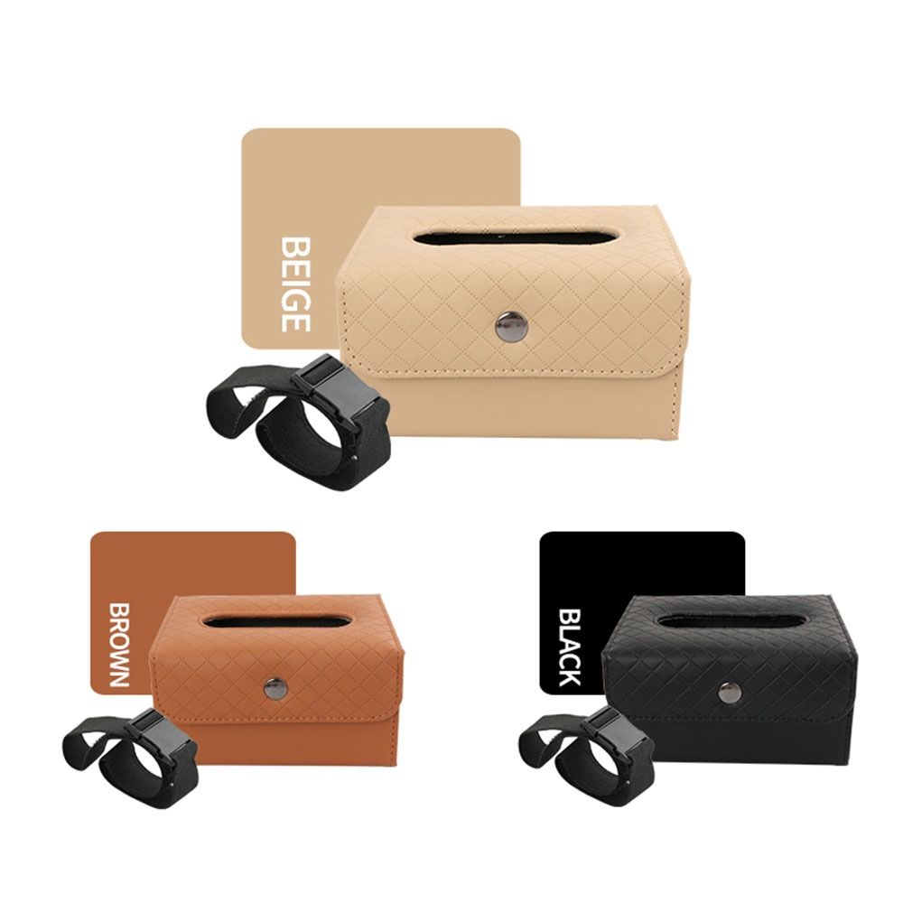 Fixed Car Folding Tissue Box Armrest Box Paper Napkin Box Car Seat Tissue Box Organizer For Car