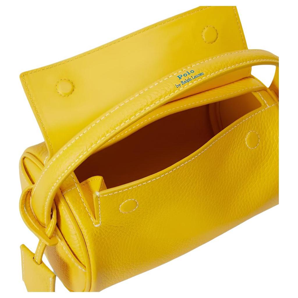 Polo Ralph Lauren Polo Play Solid Design Leather Tote Bag Small Women handbags Yellow WAPOBAG03920009
