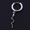 Trendy Unisex Korean-Hong Kong Small Circle Titanium Earrings: Minimalist Niche Design