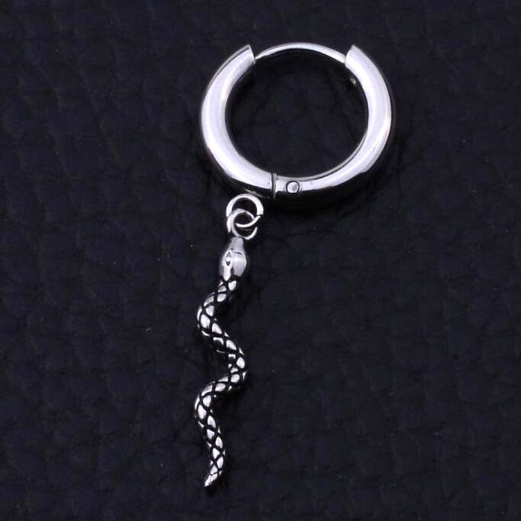 Trendy Unisex Korean-Hong Kong Small Circle Titanium Earrings: Minimalist Niche Design