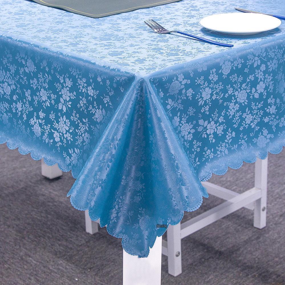 European-Style Rectangular Waterproof, Oil-Proof & Washable Coffee Tablecloth (Oval & Rectangular Options Available)