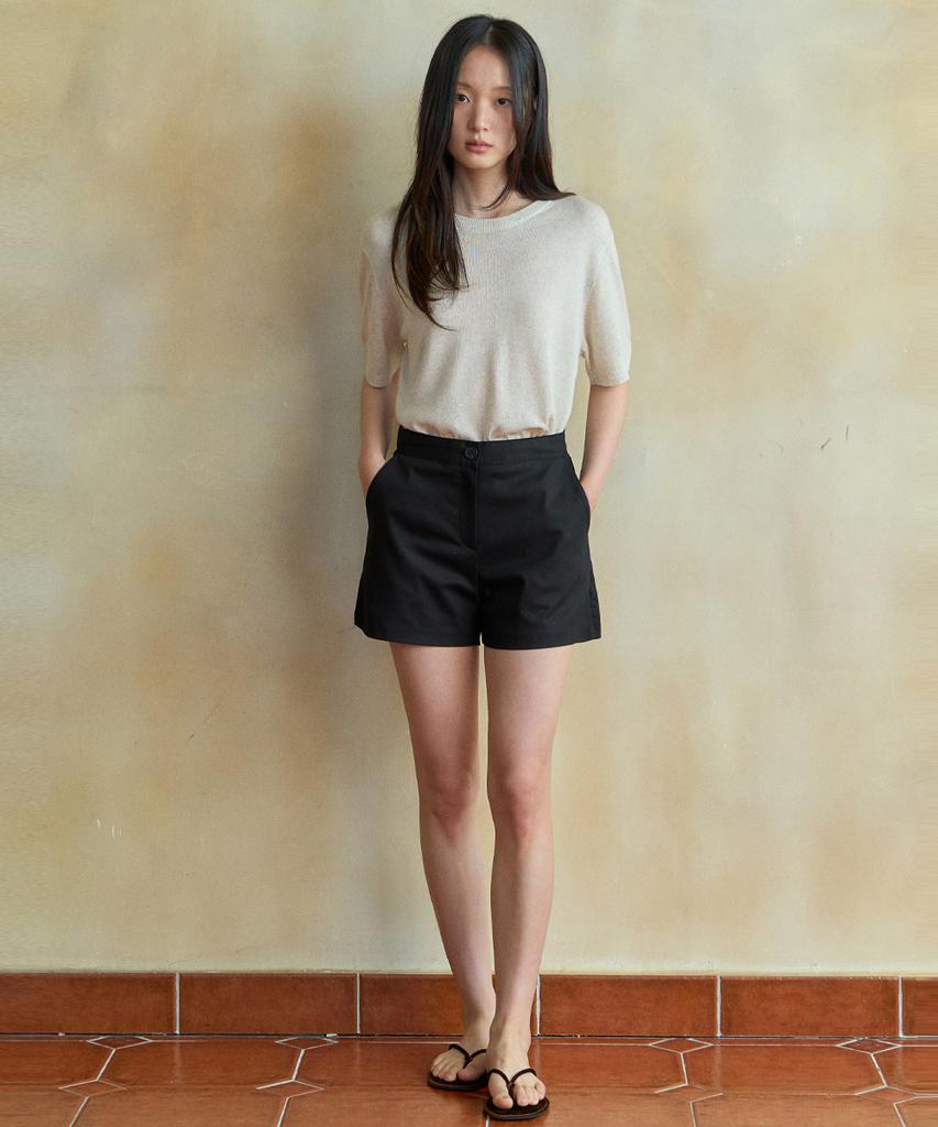 Wednesday Oasis For Woman Daily Cotton Shorts_Black(W26Pt11)