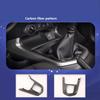 Carbon Fibre for Nissan Navara NP300 2016- Car Gear Shift Knob Frame Panel Decoration Cover Trim Sticker Accessories