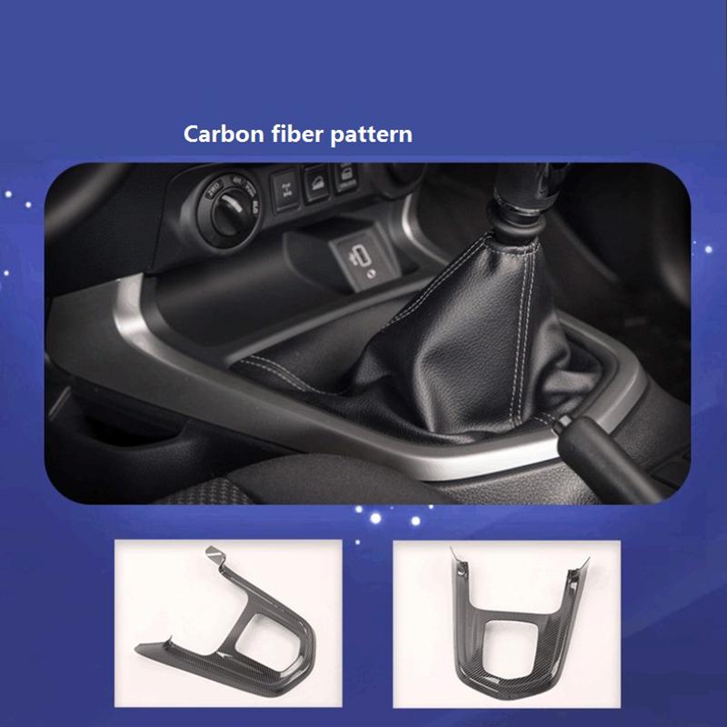 Carbon Fibre for Nissan Navara NP300 2016- Car Gear Shift Knob Frame Panel Decoration Cover Trim Sticker Accessories