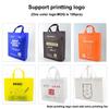 10PCS Colorful NonWoven Reusable Tote Bags  Large Eco Friendly Storage for Shopping Custom Logo (Extra Fee) Cloth Fabric Pouches