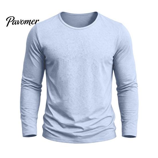 Einfaches Mode Unterhemd Herren Langarm T-Shirt, Baumwolle Leinen Rundhals Hemd, Einfarbige Bequeme Haus Loungewear Farbe Atmungsaktive Basisschicht