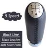 1Pcs Leder Glanz Matt 5 Geschwindigkeit Auto Schaltknauf Kopf Stick Getriebe Shifter Für RENAULT Laguna Megane 2 clio 3 Scenic