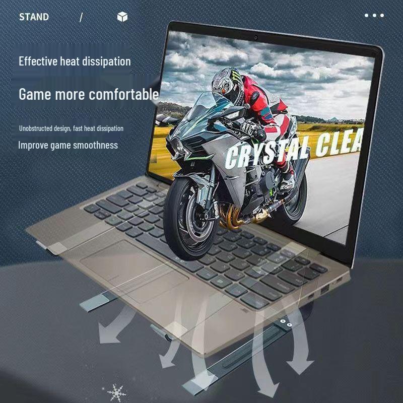 Doppelschichtiger Laptopständer mit Tastaturerhöhung & Kühlung