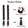 ??????Synthetic Long Braided Ponytail Extension Rubber Band Ponytail High Temperature Fiber For Women Party Wear KTB