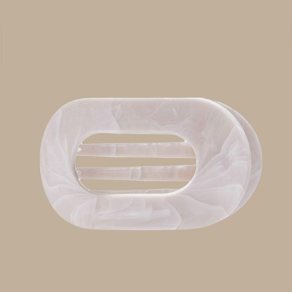 Marble Gradient Oval Claw Hair Clip - Gentle On Hair, Stylish Design, Premium Quality