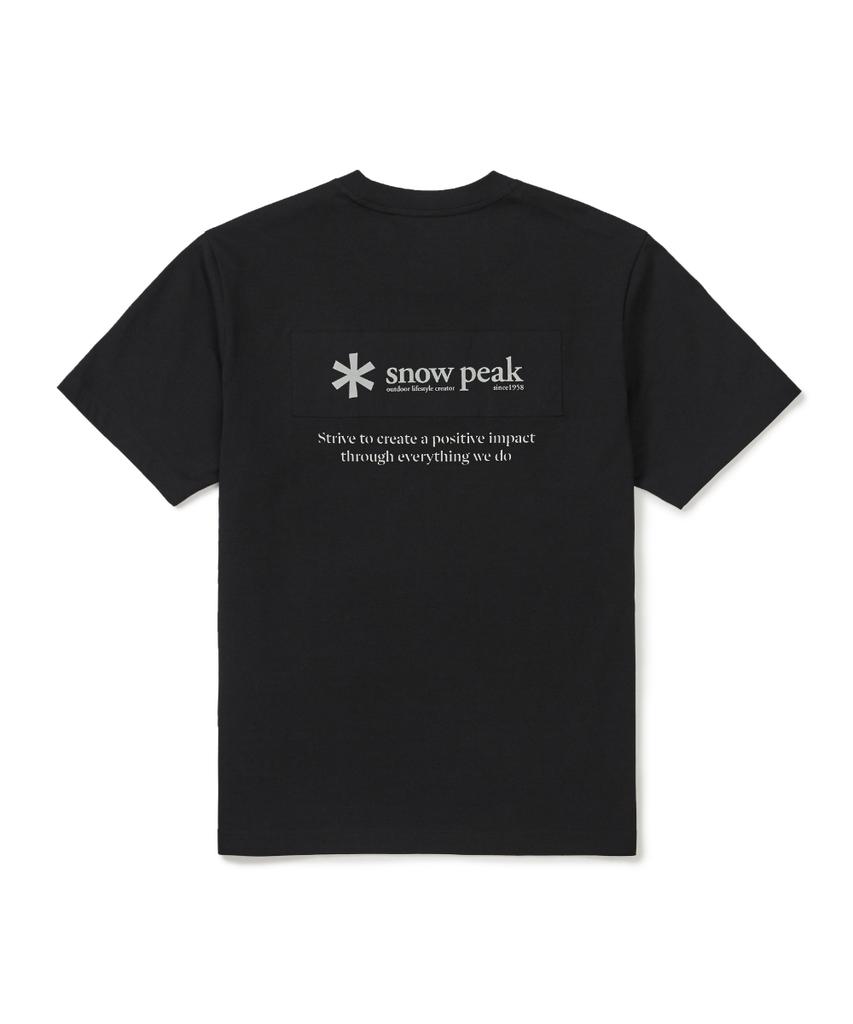 SNOWPEAK APPAREL Aerocool Woven Patch Short Sleeve T-Shirt (S26Mufts24) Black