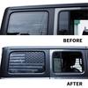 Rear Window USA Flag Decals for Jeep Wrangler JL