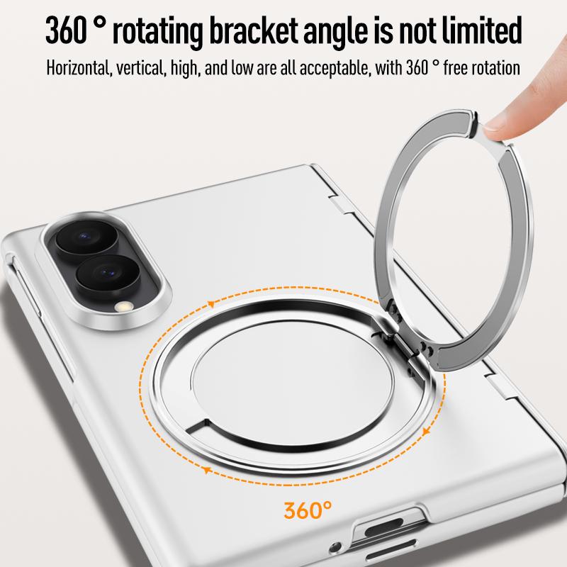 For Samsung Galaxy Z Fold 8 Case Luxury Hard Magsafe Ring Stand Magnetic Protective Back Cover for Z Fold 8 Ultra Phone Shell