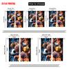 2pcs,2D plane printing Creative Curtains Basketball_ Soccer & Football Design Polyester Woven (without rod) Decorations For Home
